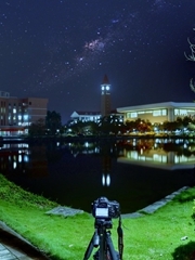 广东培正学院夜景